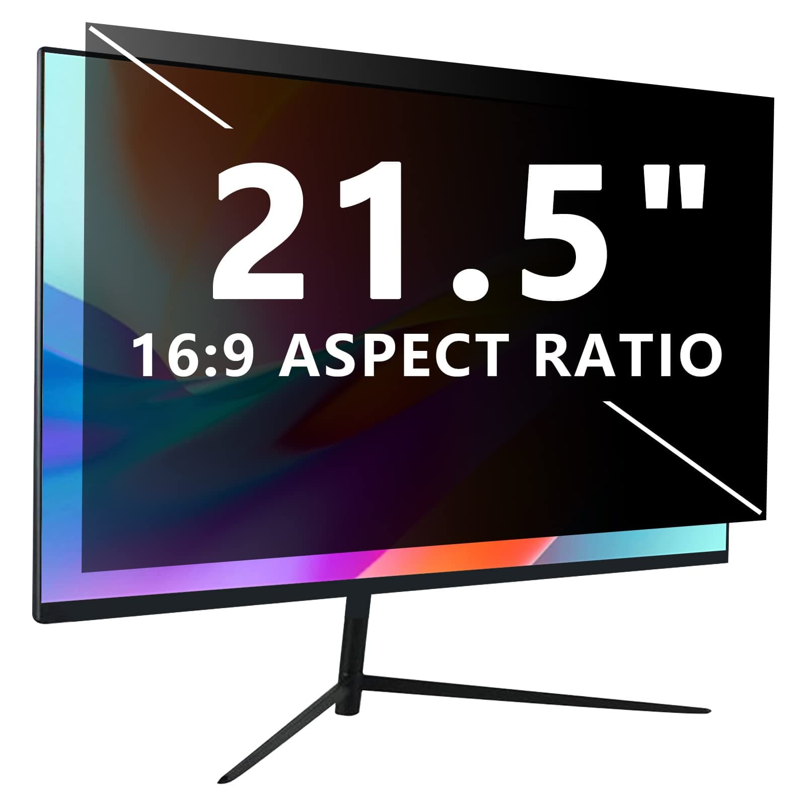 Computer privacy screen 21.5 inch, Removable 16:9 Aspect Ratio Widescreen Laptop Monitor,Eye Protection Anti Glare Blue Light Slide Mount Tabs Cover Screen Protector for privacy screen filter 21.5 in