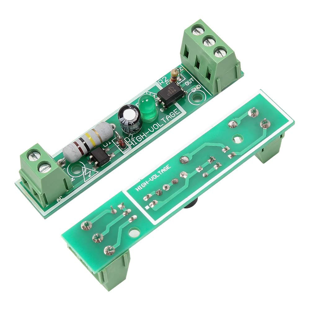 1Bit TTL AC 220V Optocoupler Isolation Module SCM Testing Board Voltage Detection Adaptive for PLC