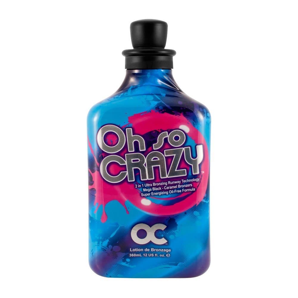 OC Oh So Crazy Mega Black 2in1 4 use with/without UV light 12oz by RSun Tanning