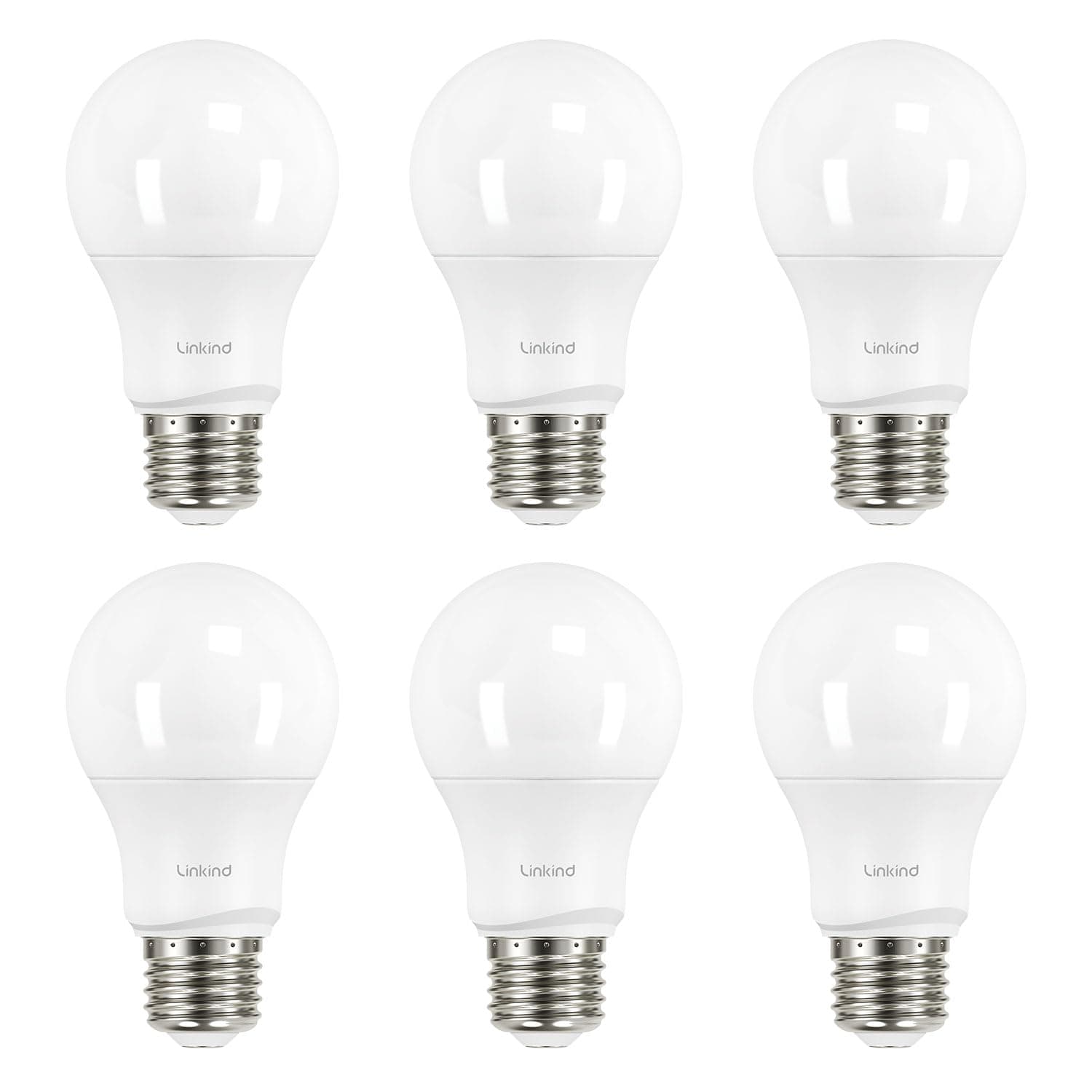 A19 LED Light Bulbs Dimmable, 40 Watt Equivalent, E26 Base, 2700K Soft White, 5W 450 Lumens CRI80+, 120V, UL Listed FCC Certified, LED Lights for Bedroom Living Room Home Office, 6 Packs