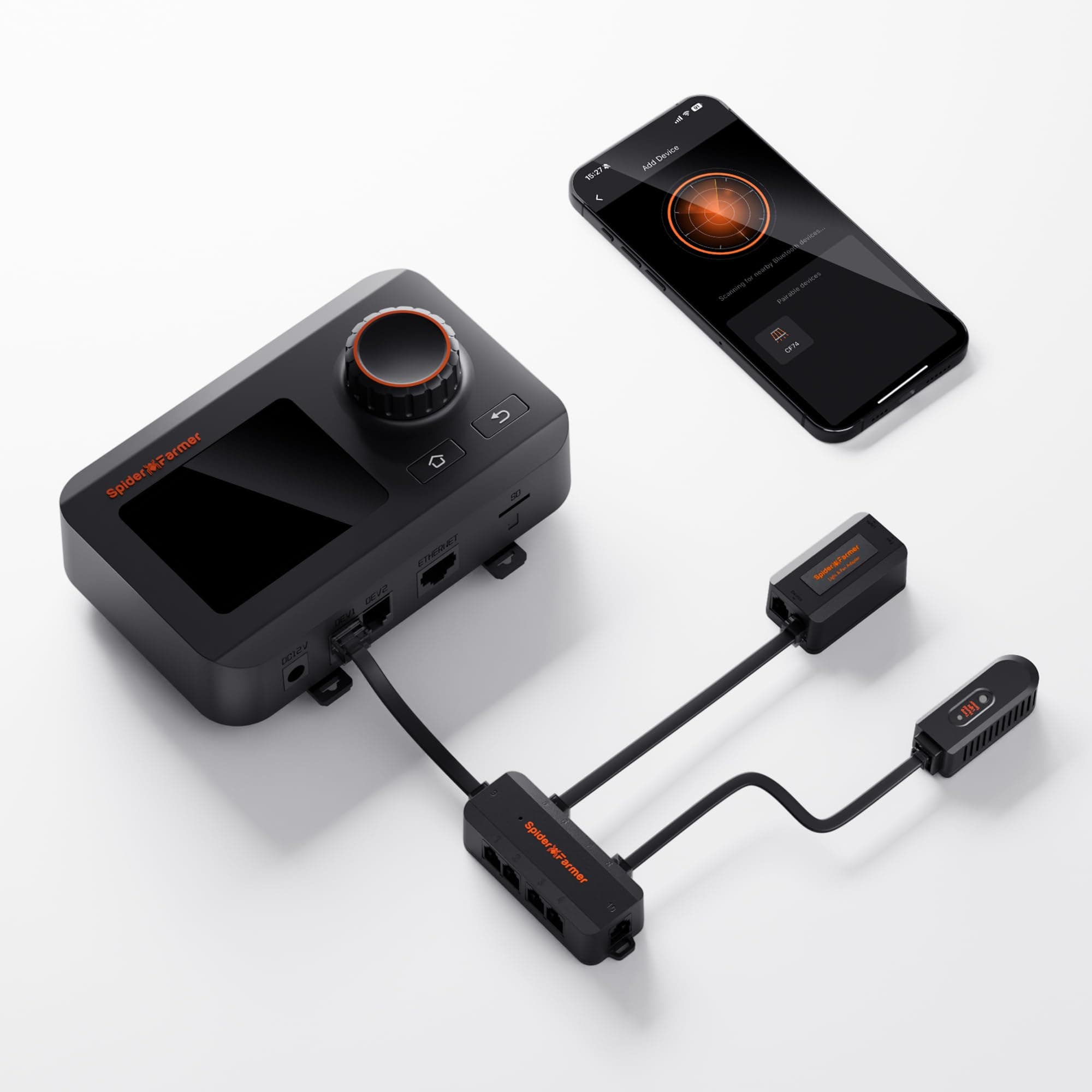 GGS-Controller Kits, Basic Setup with a Controller, Light Sensor (Day/Night), and Adapter, Ideal for Beginners Indoor Grow System