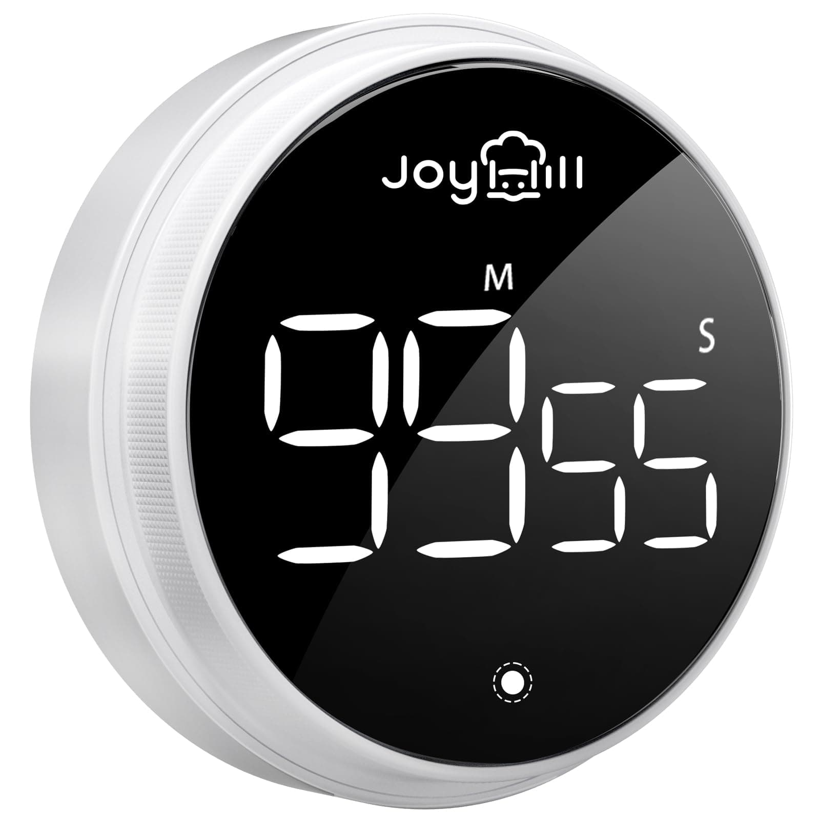 Timers, Timer for Kids, Digital Kitchen Timer Magnetic with Large LED Display, Volume Adjustable Countdown/up Clock for Cooking, Teaching, Classroom Study, Fitness and Oven（White）