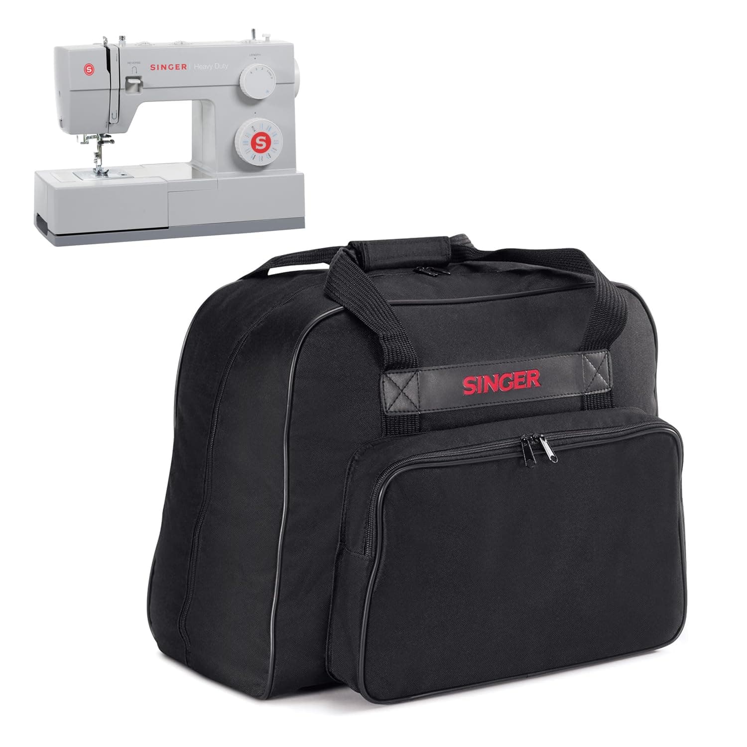 SINGER | Machine Carrying Case, Black, Spacious Case Fits Most Standard Sewin...