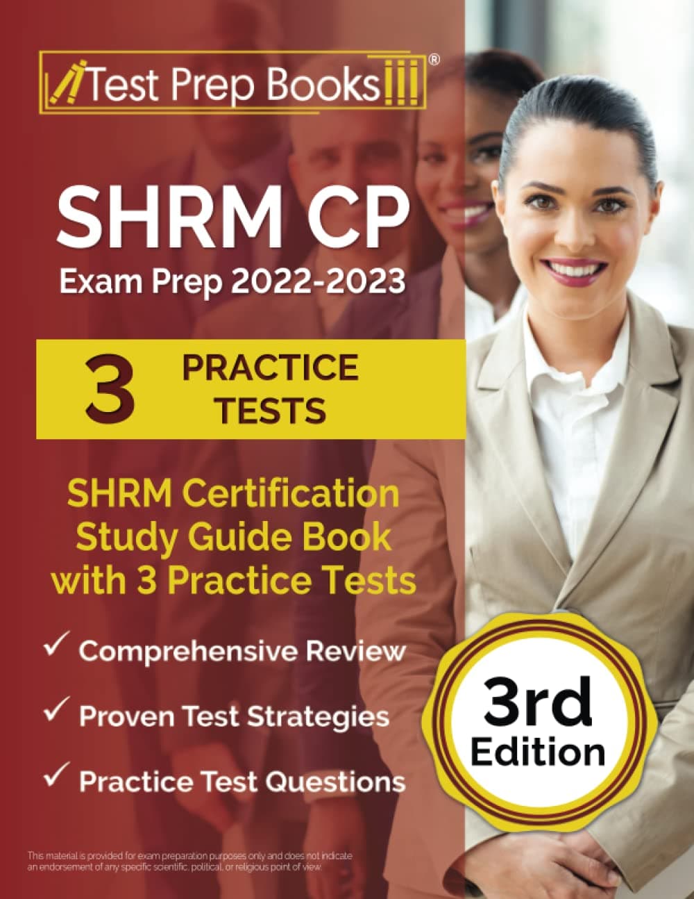SHRM CP Exam Prep 2022-2023: SHRM Certification Study Guide Book with 3 Practice Tests [3rd Edition]