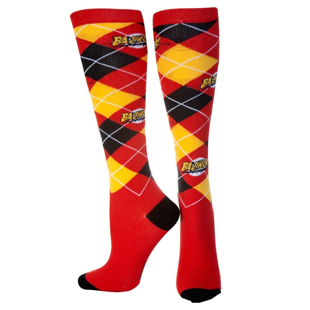 Big Bang Theory Bazinga TV Show Ripple Junction Argyle Socks