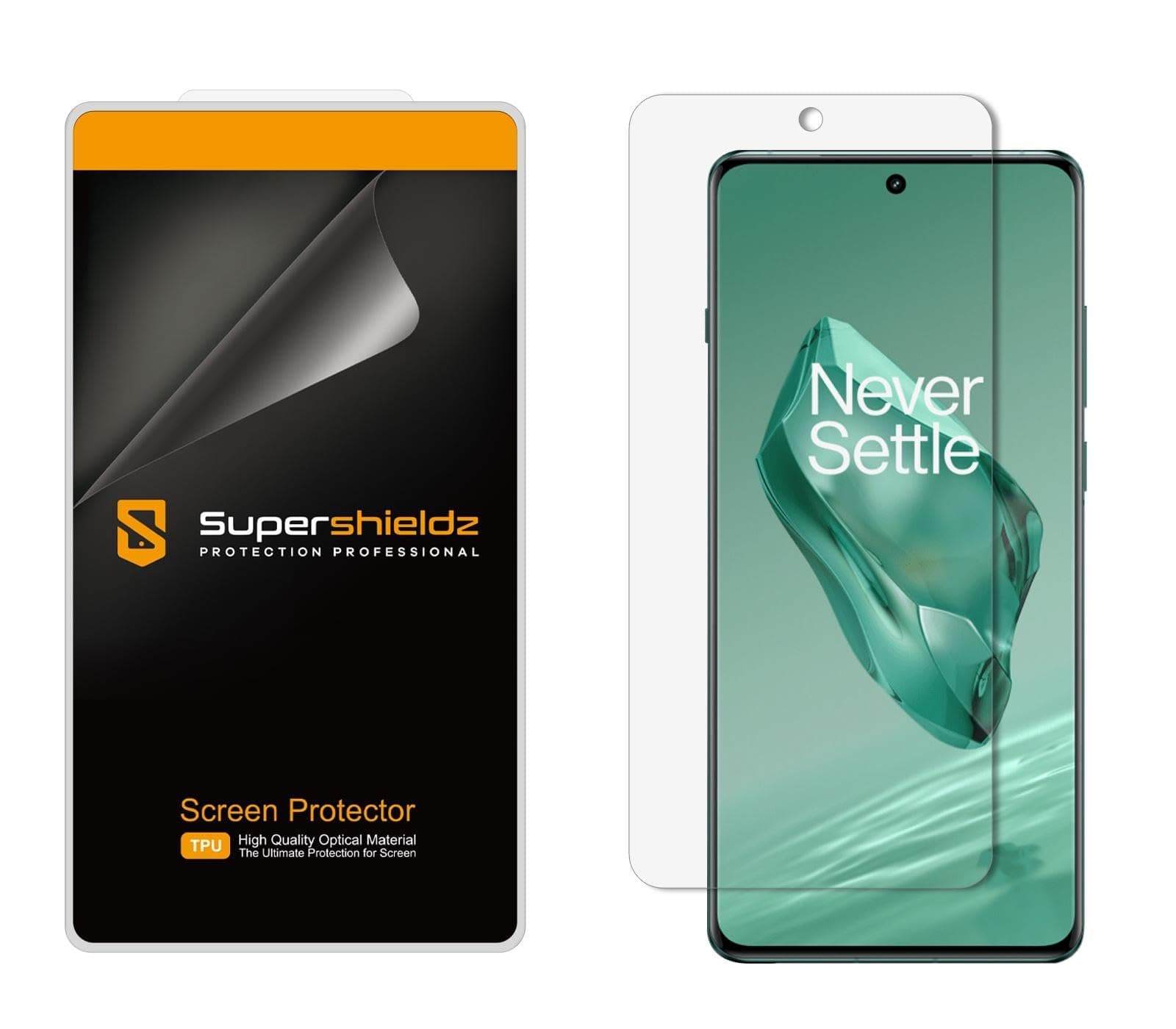 Supershieldz (2 Pack Designed for OnePlus 12 Screen Protector, High Definition Clear Shield (TPU)