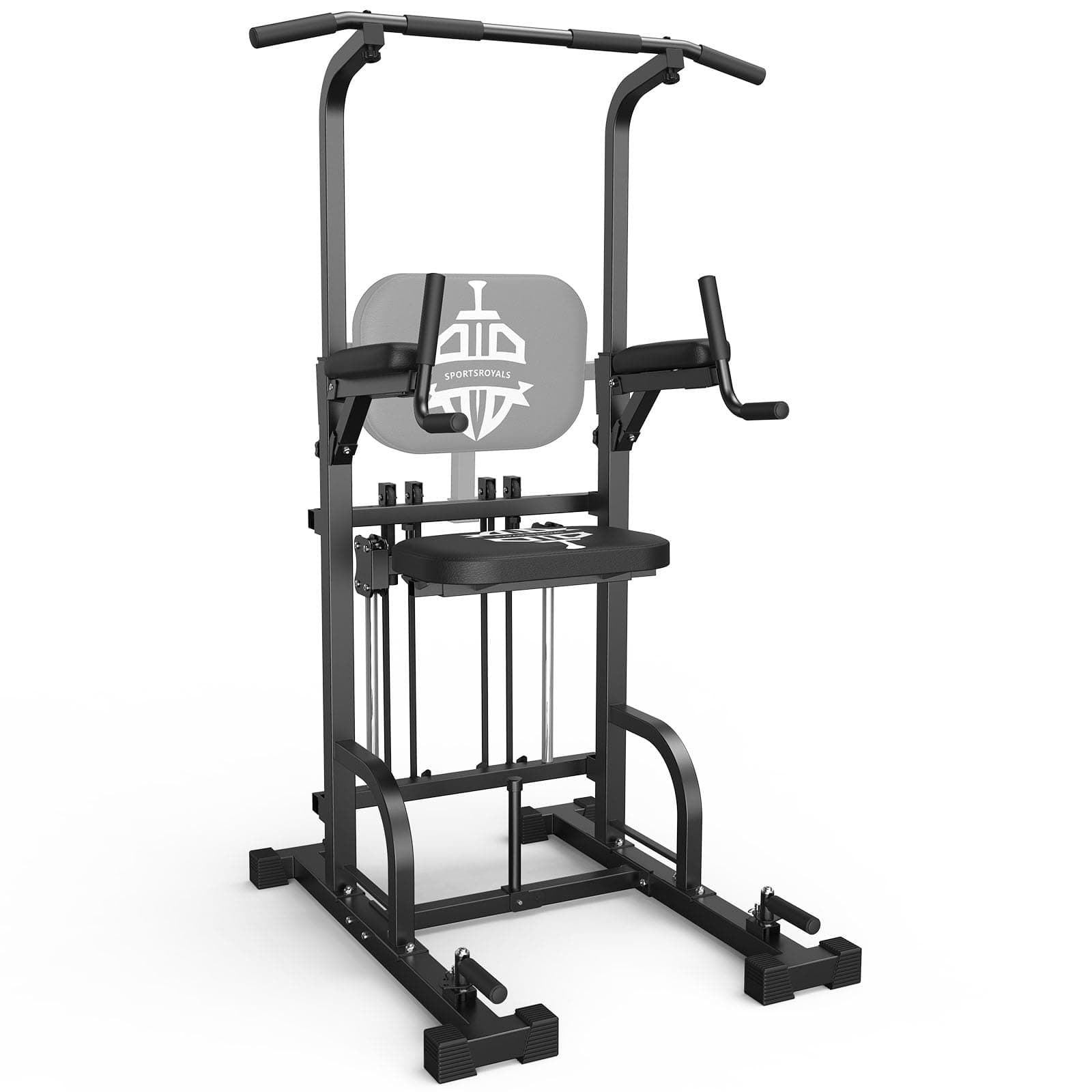 Power Tower Pull Up Bar Station, 450LBS Stable Pull Up Dip Station for Home Gym Strength Training Equipment | FED Fitness