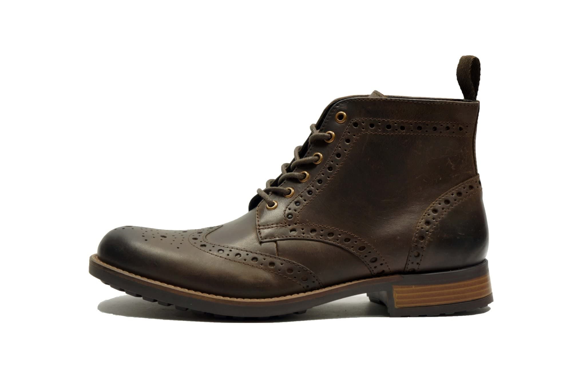 Leather Brogue Boot (Lace-up)