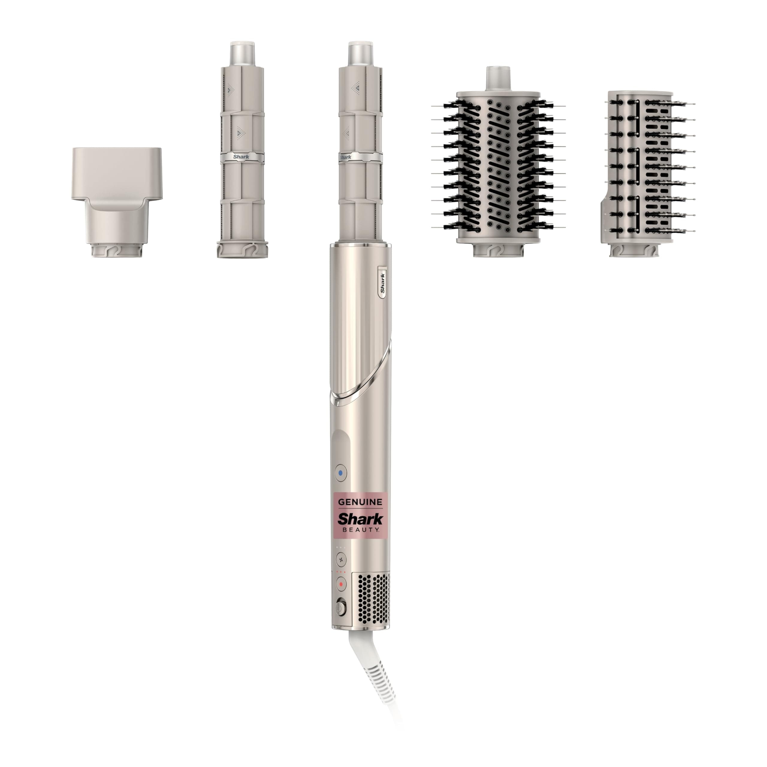 Shark HD430REF (Refurbished) FlexStyle Air Styling & Drying System, Powerful Hair Dryer Brush & Multi-Styler with Auto-Wrap Curlers, Paddle Brush, Oval Brush, Concentrator Attachment, Stone (Renewed)