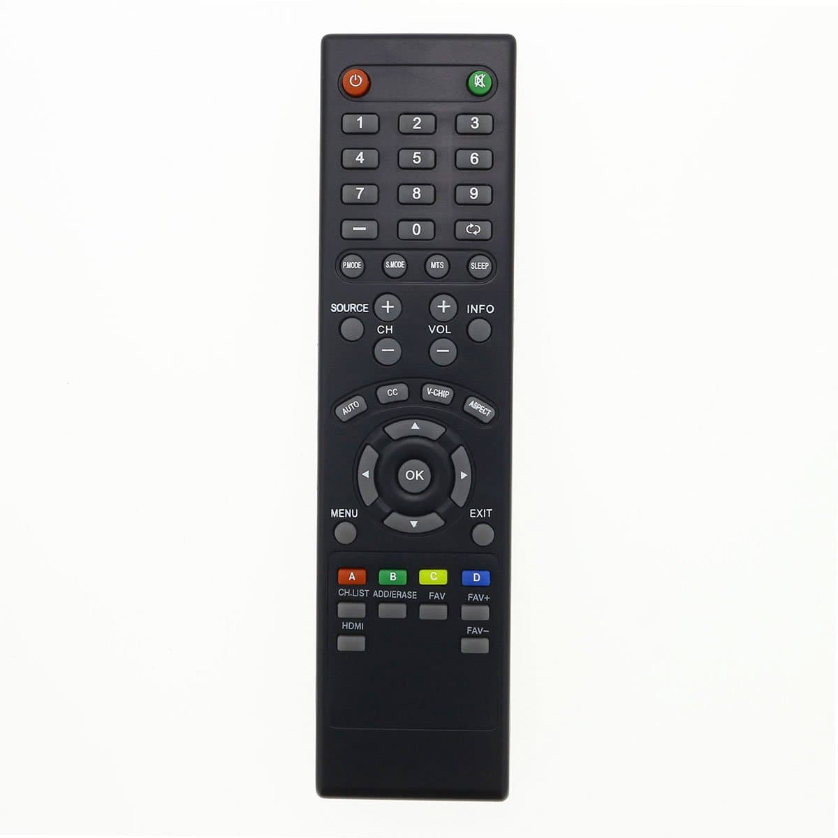 DEHA Compatible with WS-1288 TV Remote Control for Element/Seiki/Proscan