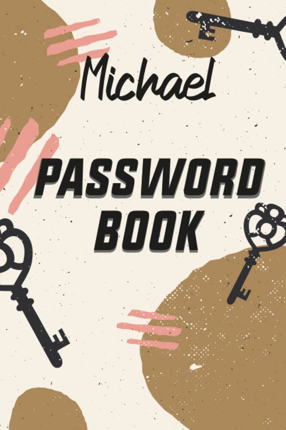 Michael Password Book: Password Book Gift , 6x9 Inche,Soft cover,Mate Finish