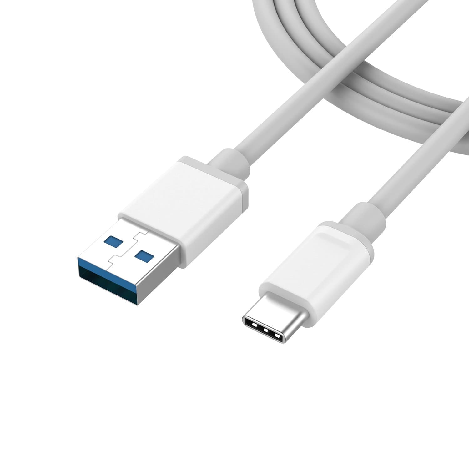 USB Type C Cable, USB C to USB 3.0 Cable,USB C to USB A Cable Compatible with Galaxy S8/S8+/MacBook/Nintendo Switch/Sony XZ/LG V20 G5 G6/HTC 10/Xiaomi 5 and More (Gray)