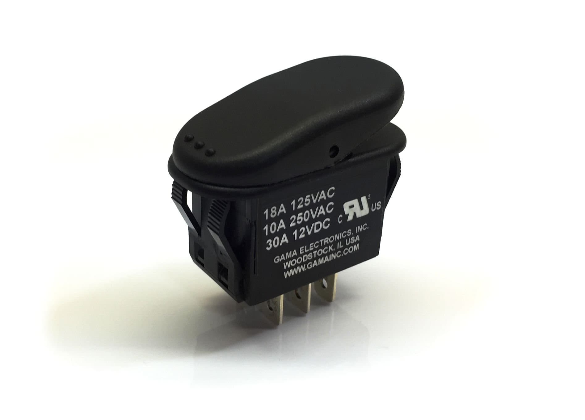 Waterproof Double Pole, Double Throw On-Momentary On Rocker Switch DPDT