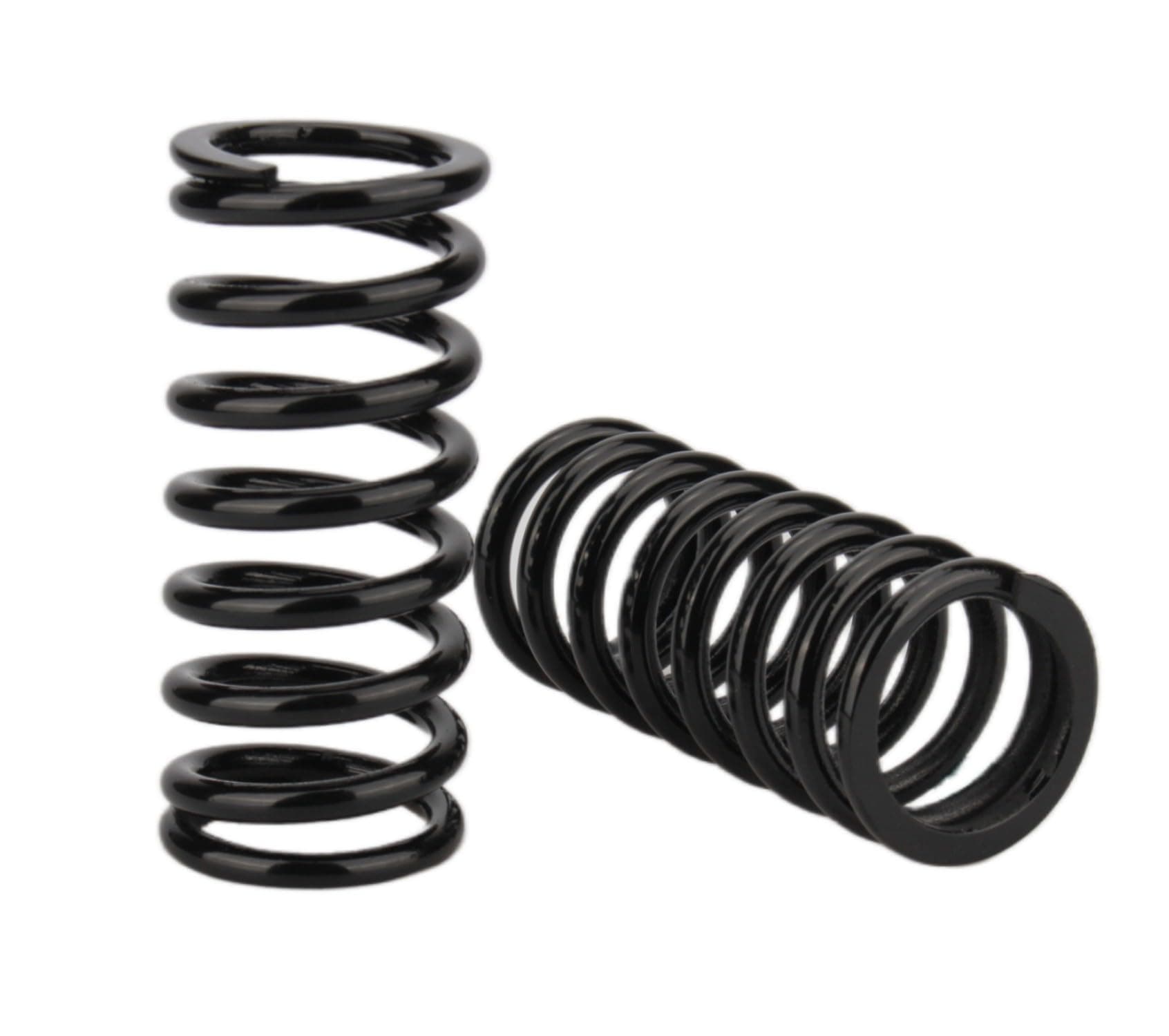 Black Compression Springs (O.D. 1.7" X I.D. 1.25" X Length 3.9" ) 218 Gauge (1/4") Coil Wire - 163 lbs/Inch
