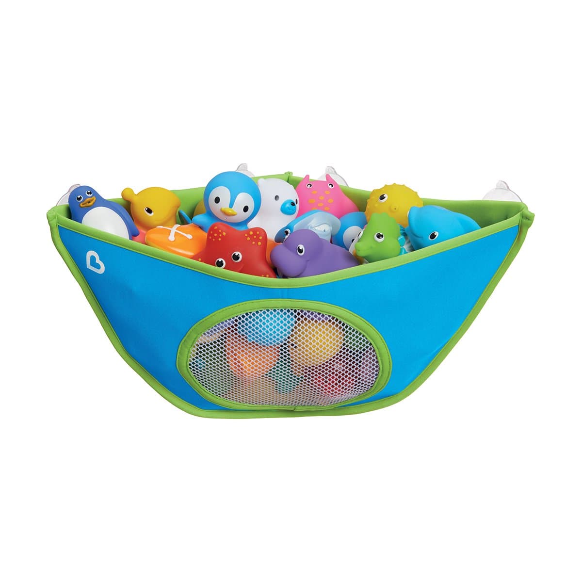 Munchkin High'n Dry Corner Bath Toy Organiser, Blue