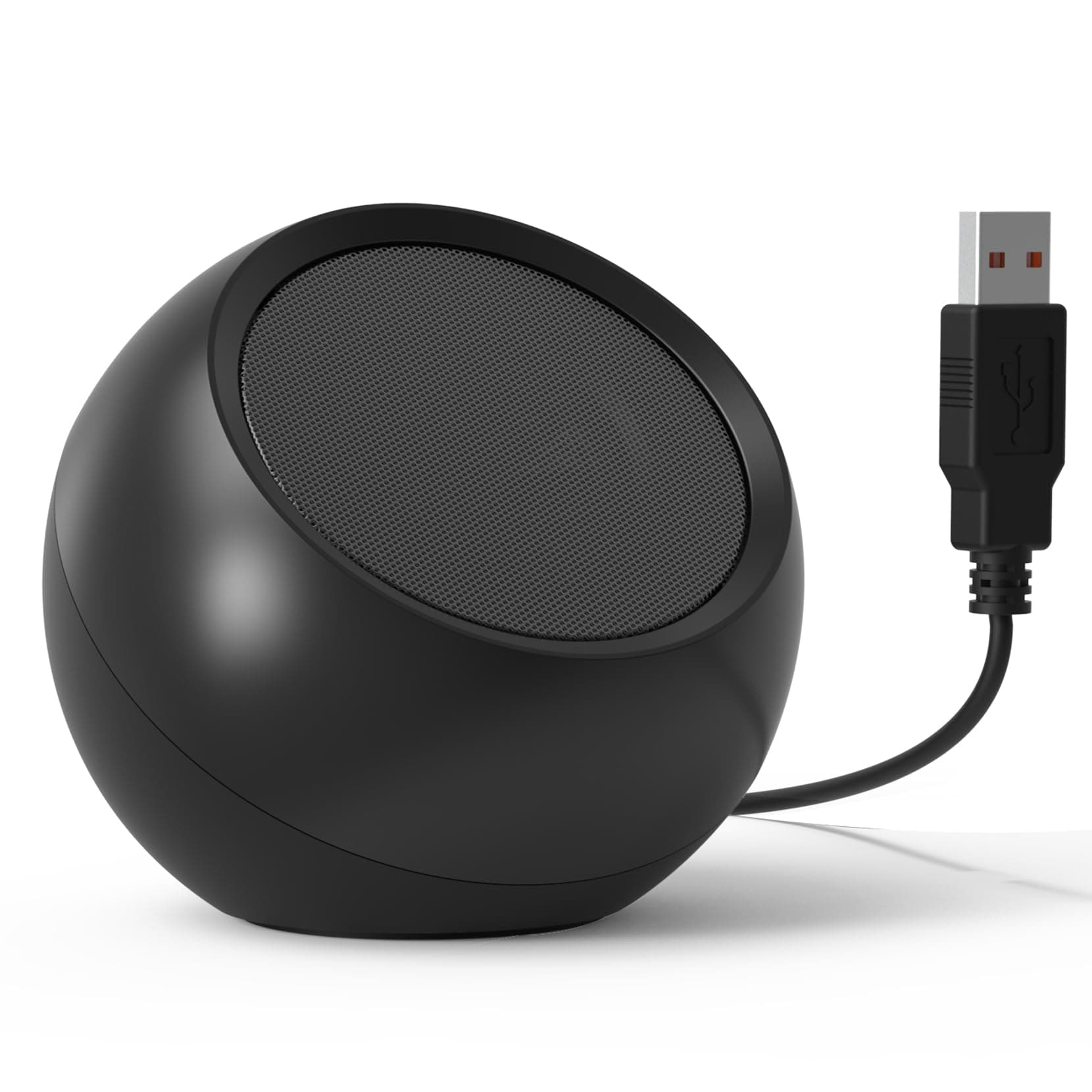 [Single] USB Computer Speaker for Laptop Desktop PC USB Powered External Speaker Crystal Clear Sound Loud Rich Bass Direct Volume Control