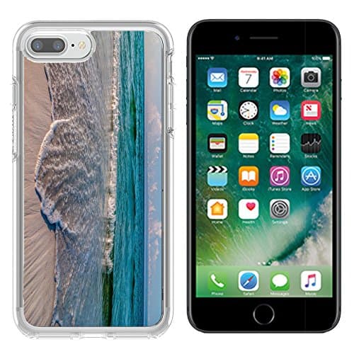 MSD Apple iPhone 7 plus/iPhone 8 plus Clear case Soft TPU Rubber Silicone Bumper Snap Cases iPhone7 plus/8 plus IMAGE ID: 20485260 beach and tropical sea scene at gulf of mexico florida side