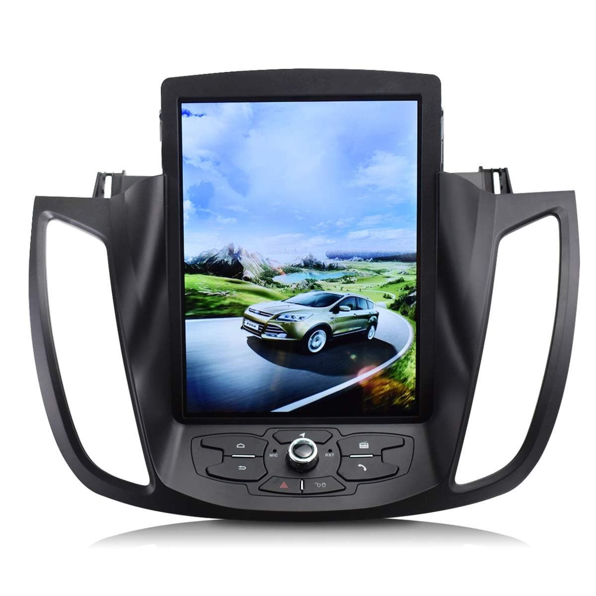 Krandonet Android 7.1 10.4" Vertical car Multimedia Player Radio GPS for Ford Kuga Escape 2013-2017 Navigation System KD-FV224