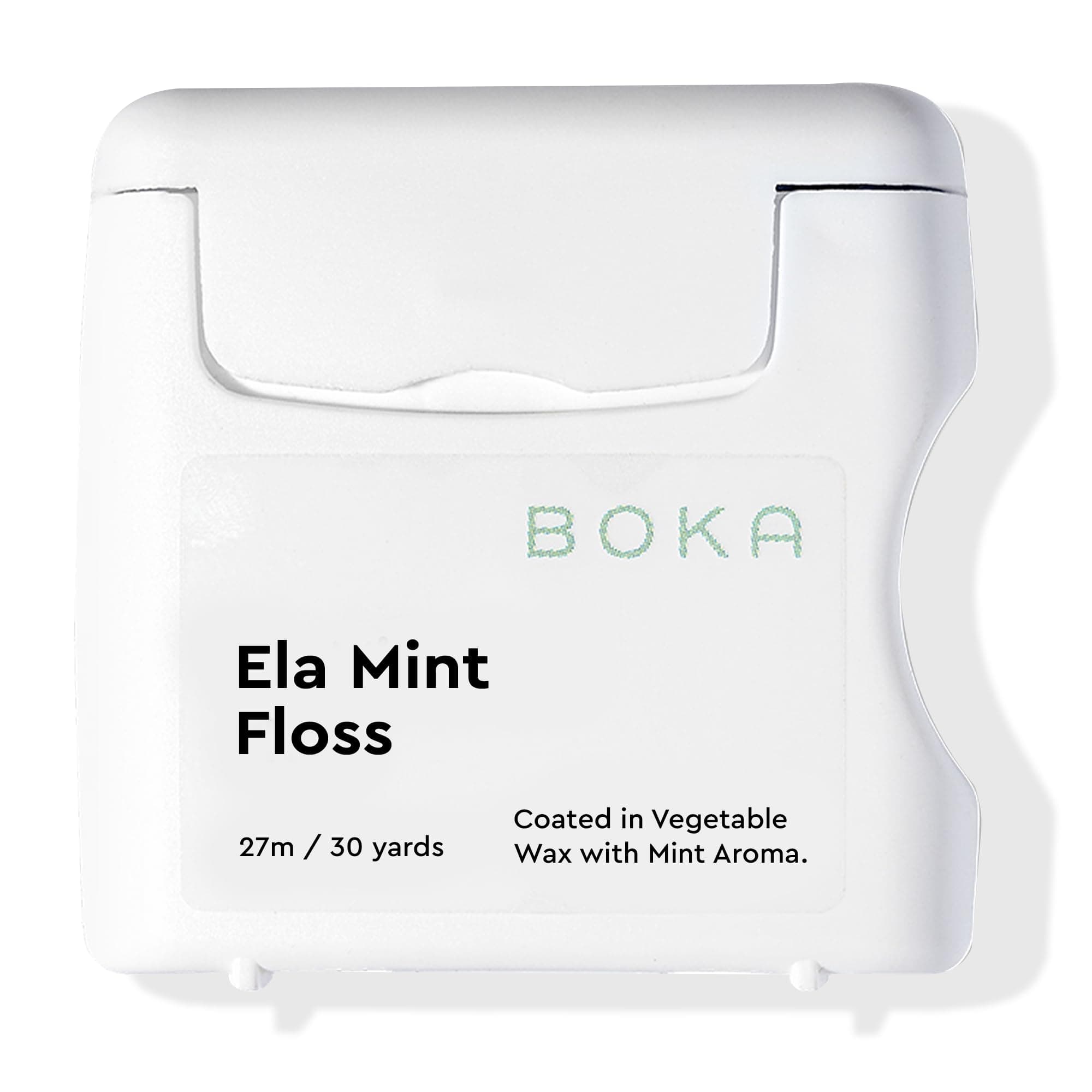 Ela Mint Expandable Woven Dental Floss, Made from Plant-Based Vegetable Wax, Teflon-Free, 30 Yards of Waxed Floss (Pack of 1)