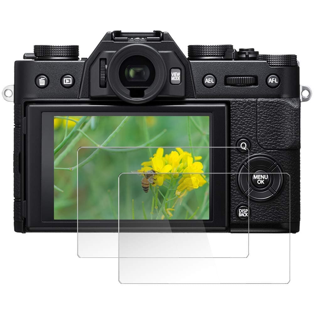 eWINNER 2Pack Screen Protector Compatible with Fujifilm X-S10 X-T30 X-T20 X-T10 X-A1 X-A2 X-T100 X-E3 X30 X-E3 X30 Camera LCD Tempered Glass 9H Hardness Anti-Scrach Anti-Bubble
