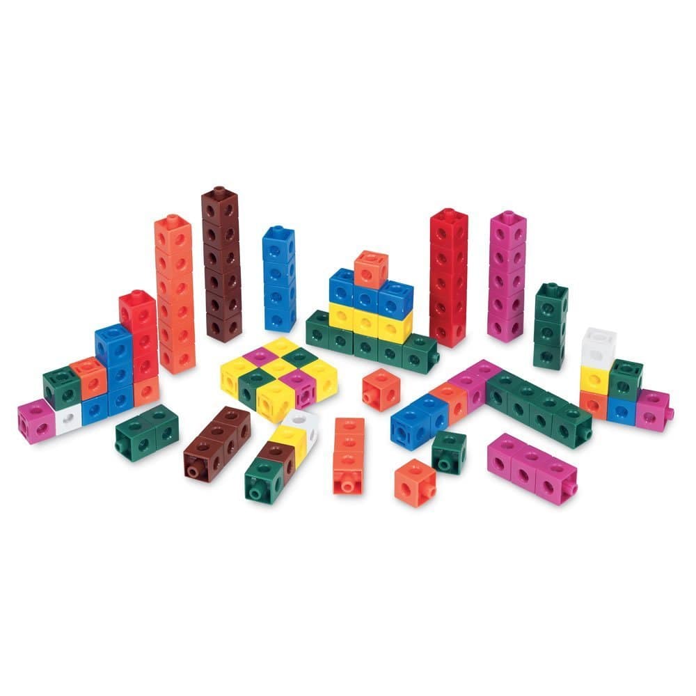 Hand2mind Linking Snap Cubes, Math Manipulative 100-Pieces Set
