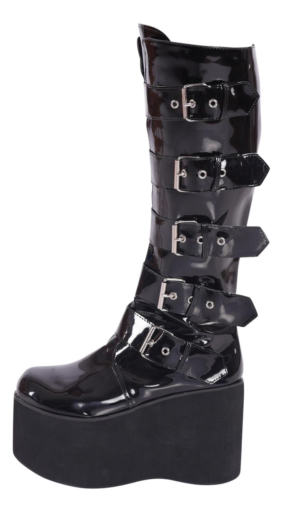 Kassiopeya, Gothic platform boots, black