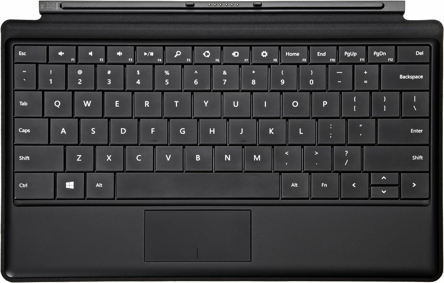 Black Type Cover for Microsoft Surface