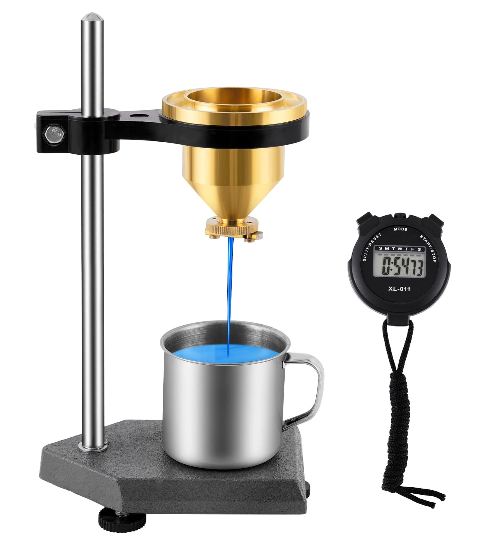 Viscometer Flow Cup Viscosity Cup Viscometer Ford Cup #4 Flow Viscosity Viscometer for Paint Varnish Lacquer Inks