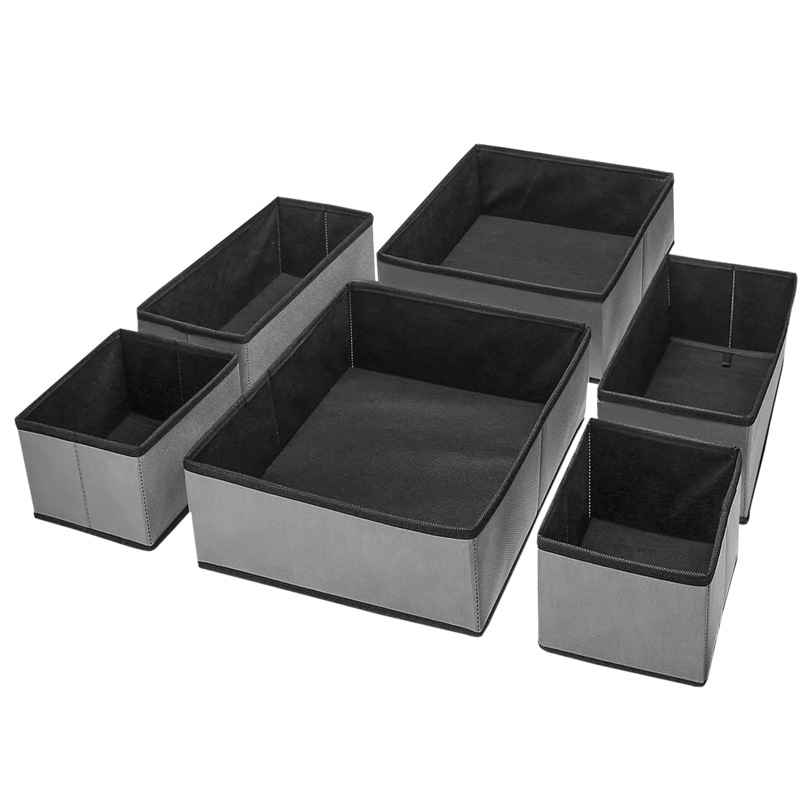 [6 Set] Clothes Drawer Organizer