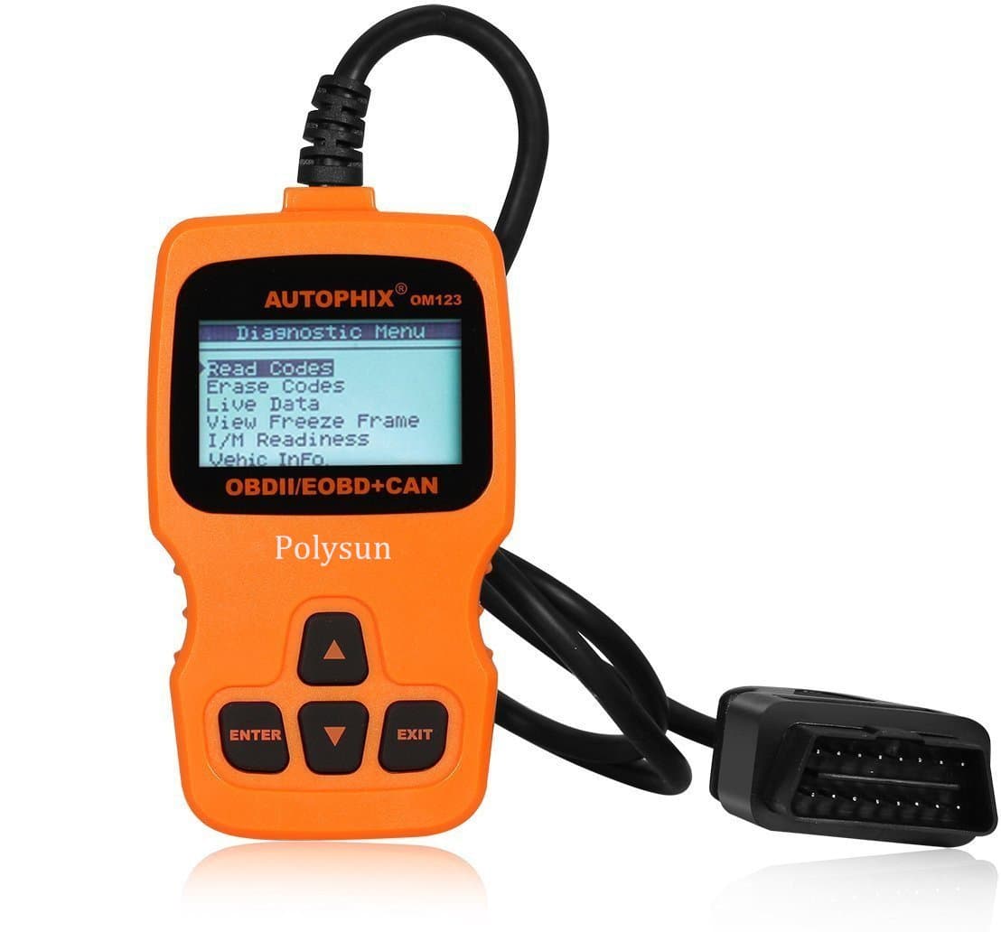 Polysun Auto OBDMATE OM123 OBDII EOBD CAN Scan Tool Hand-held Engine Fault Code Reader Tool