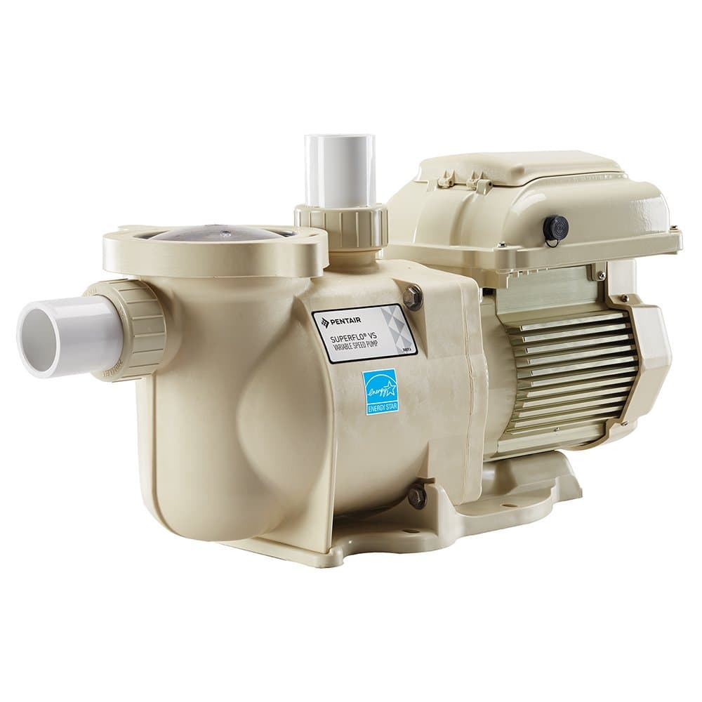 Pentair 342001 SuperFlo VS Variable Speed Pool Pump, 1 1/2 Horsepower, 115/208-230 Volt, 1 Phase - Energy Star Certified