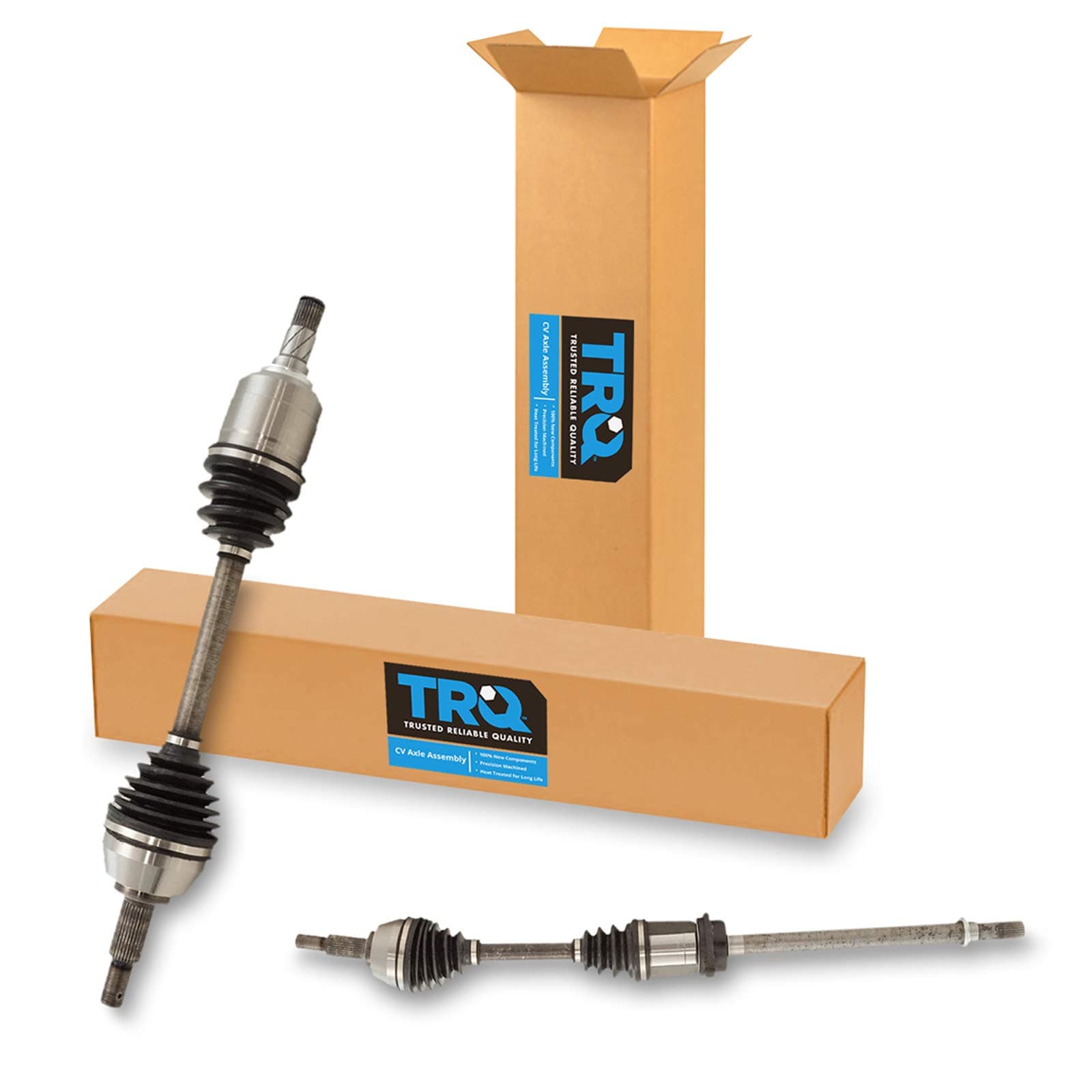 TRQ Front Driver and Passenger Side CV Axle Assembly Set Compatible with 2009-2014 Nissan Maxima
