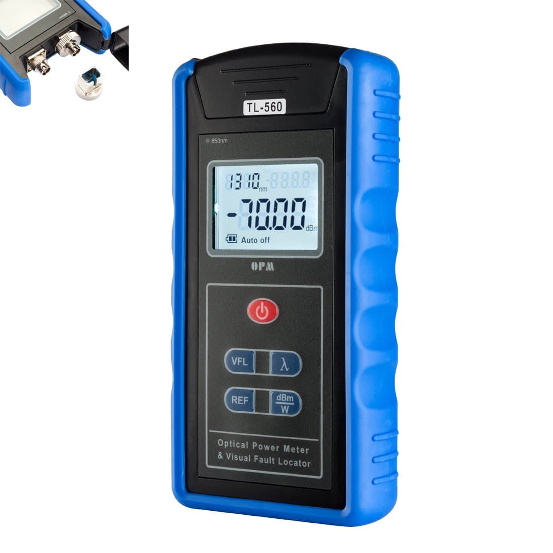 uxcell 5km -70 - +10 DBm Portable Optical Power Meter Visual Fault Locator SC/FC/ST Interfaces Fiber TL560