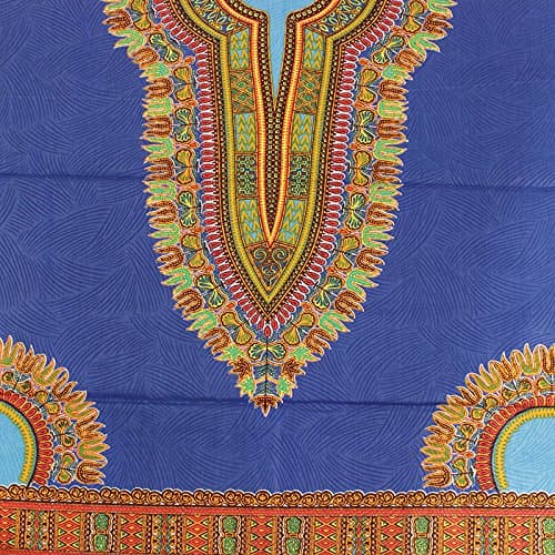 Ankara Dashiki Blue Fabric Per Yard