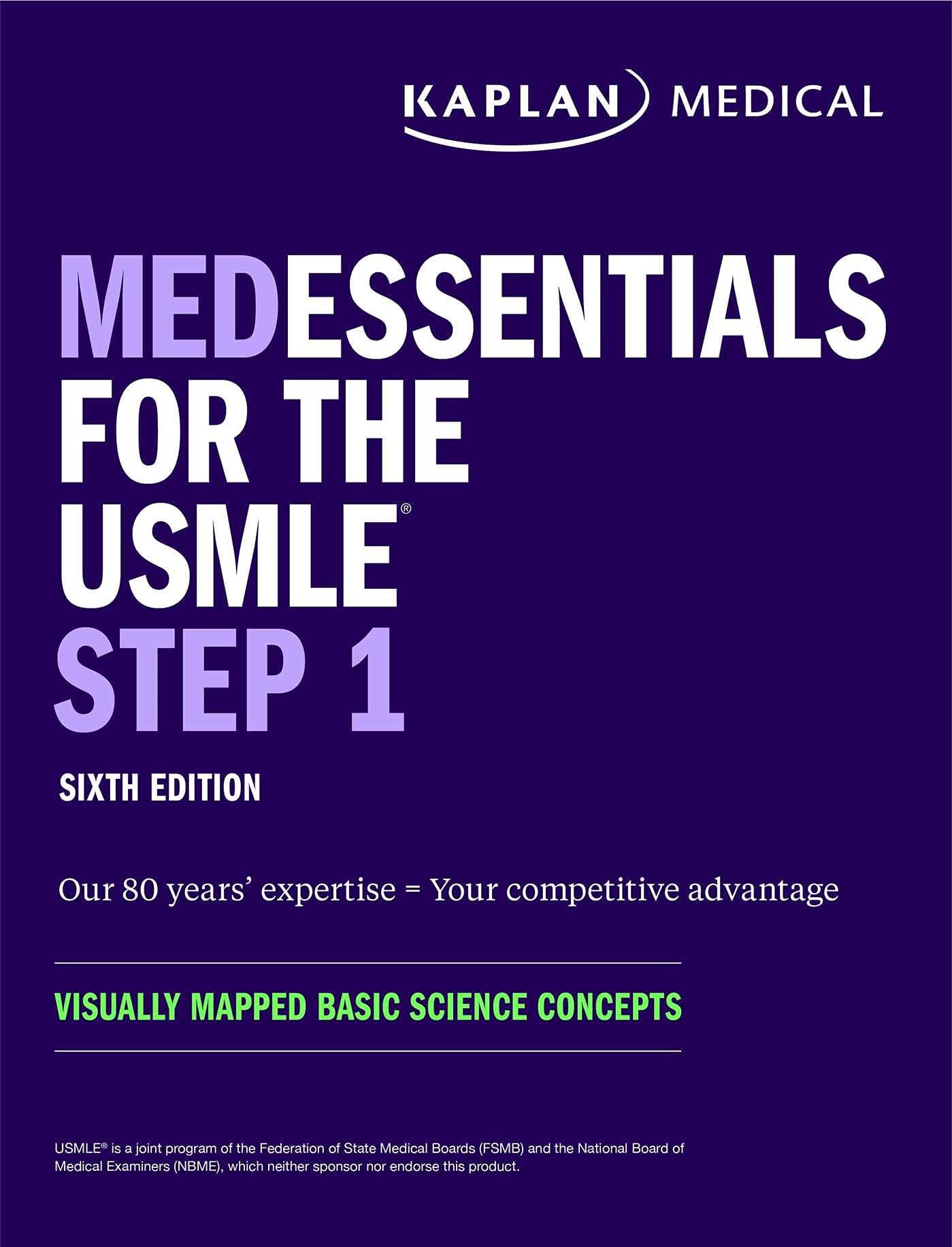 medEssentials for the USMLE Step 1: Visually mapped basic science concepts (USMLE Prep) Sixth Edition