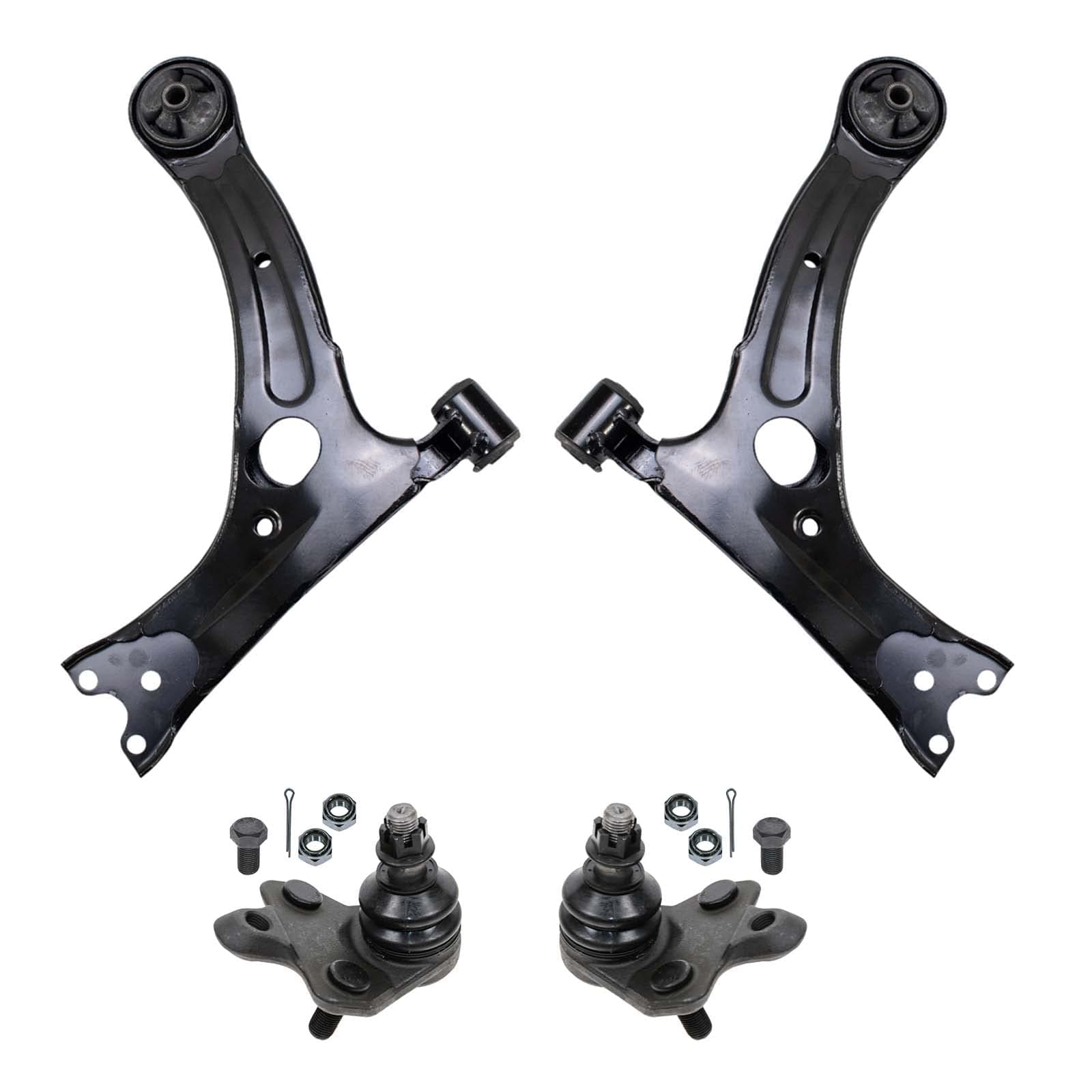 TRQ Front Control Arm with Ball Joint Set Compatible with 2005-2010 Scion tC