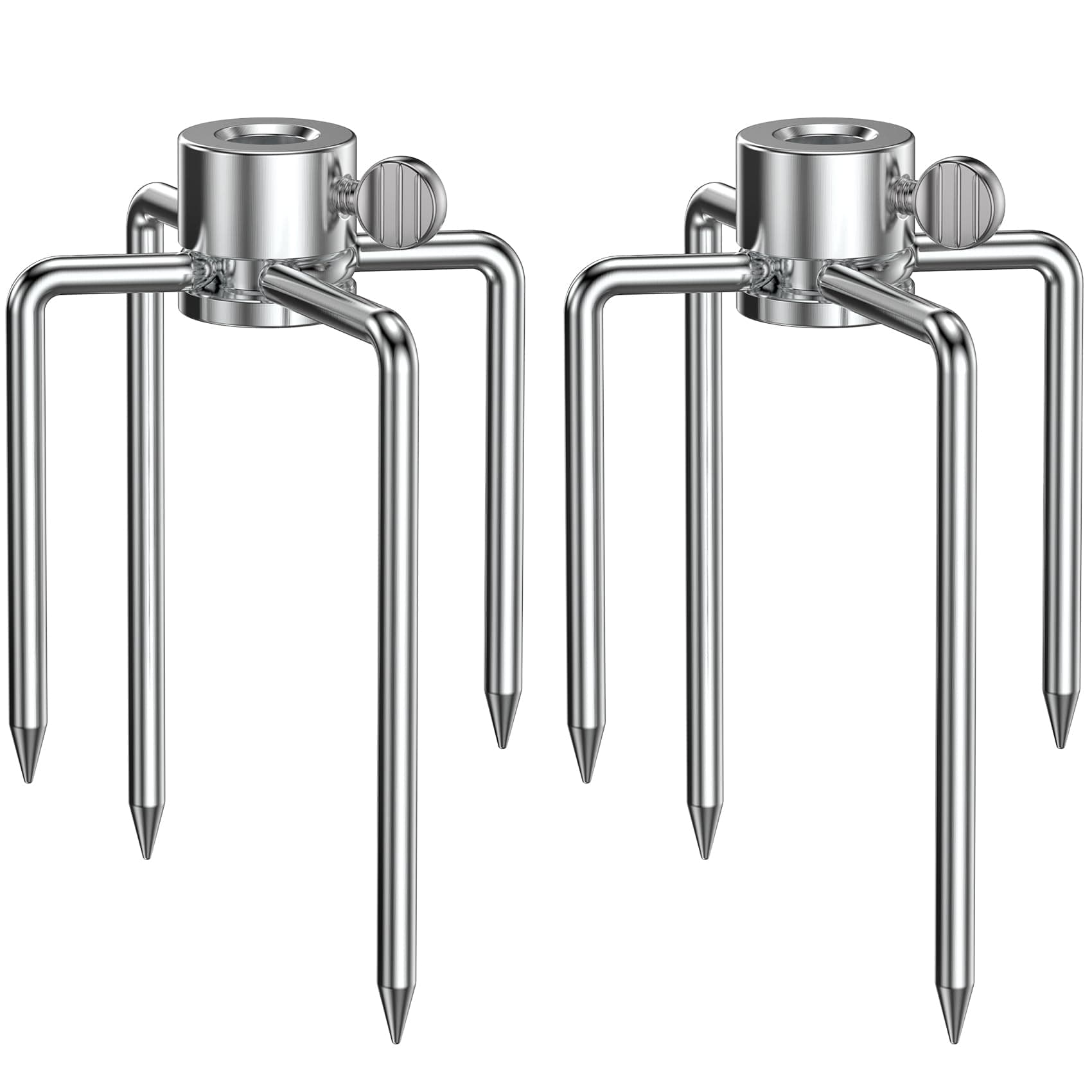 Onlyfire 6004 Grill Rotisserie Meat Forks(1-Pair)- Fits 5/16 Inch Square Spit Rods