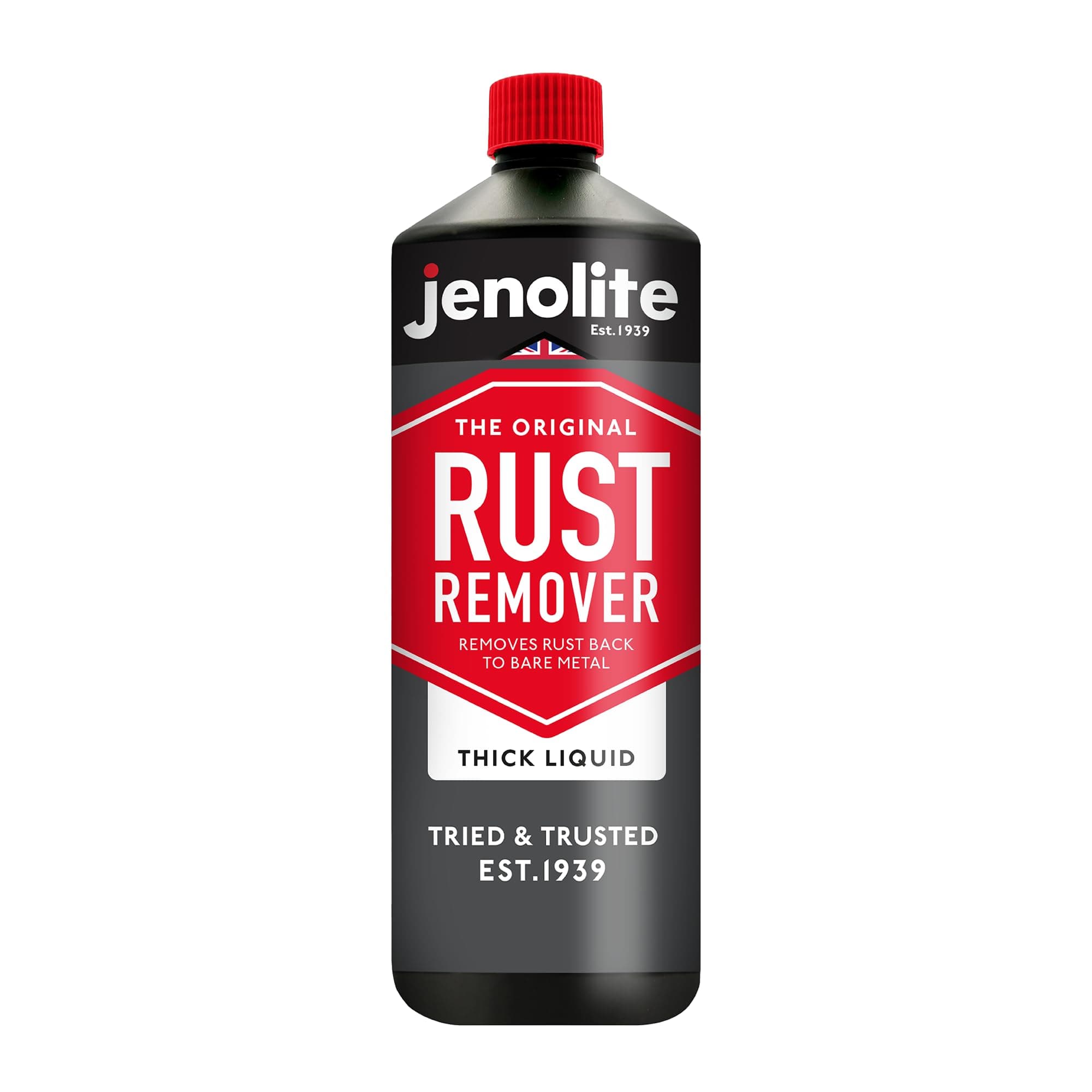 Rust Remover Thick Liquid, 1L Non-Drip Formula – Fast-Acting Rust Remover for Metal, Removes Rust to Bare Metal, Ideal for Vertical Surfaces