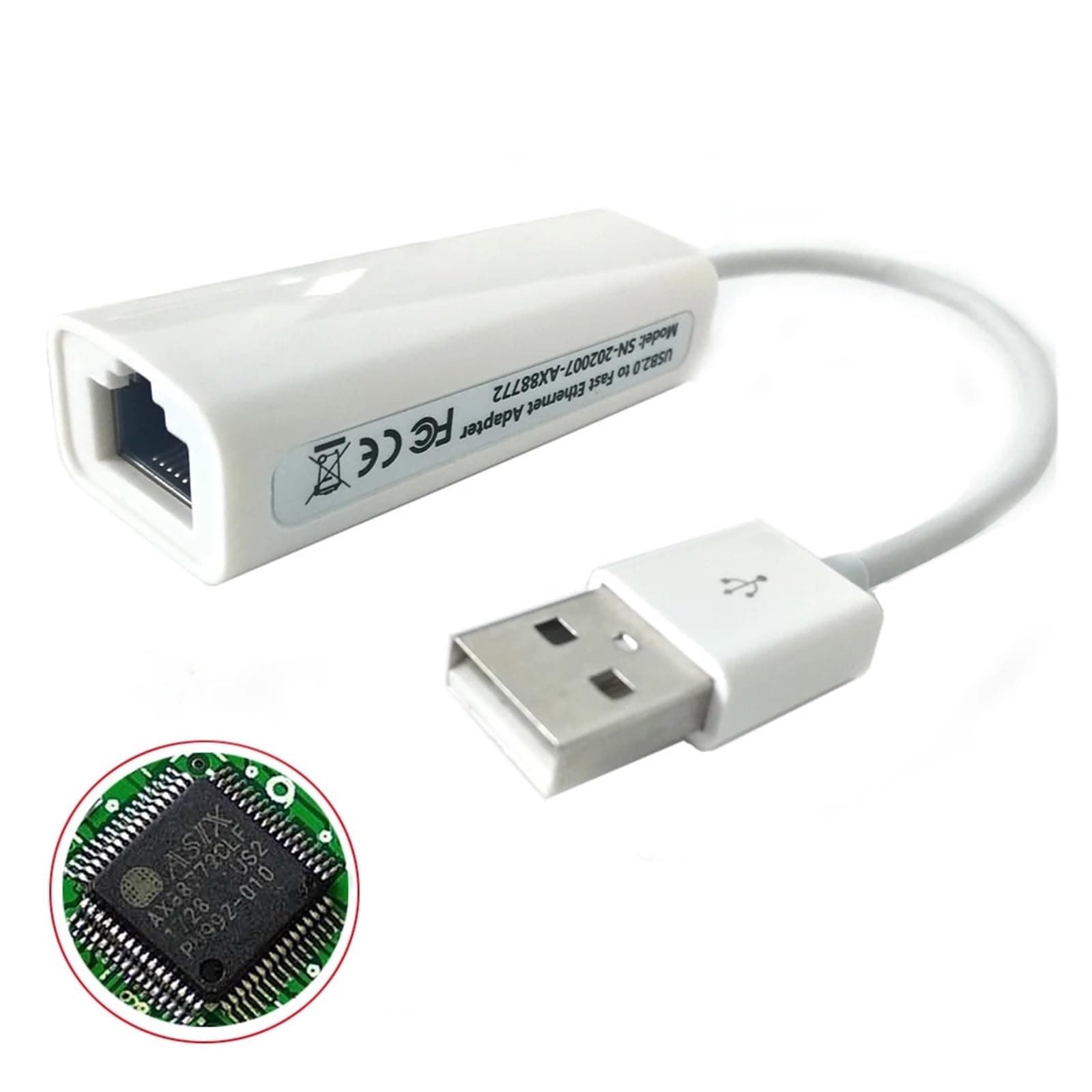 AX88772 is Suitable for B8 MIB2 Cable Dub E100 Ethernet Adapter(USB Type A to LAN)