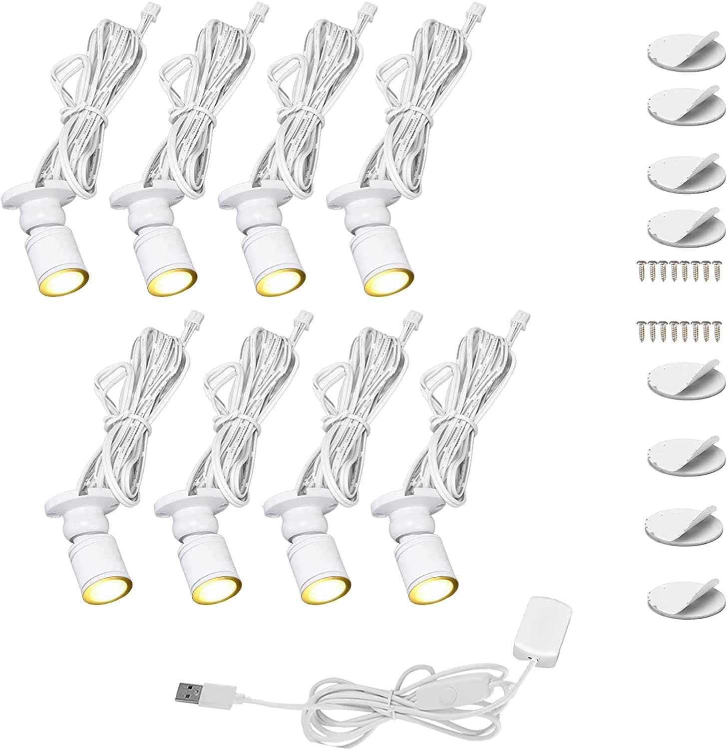(8) USB miniSpot lights kit