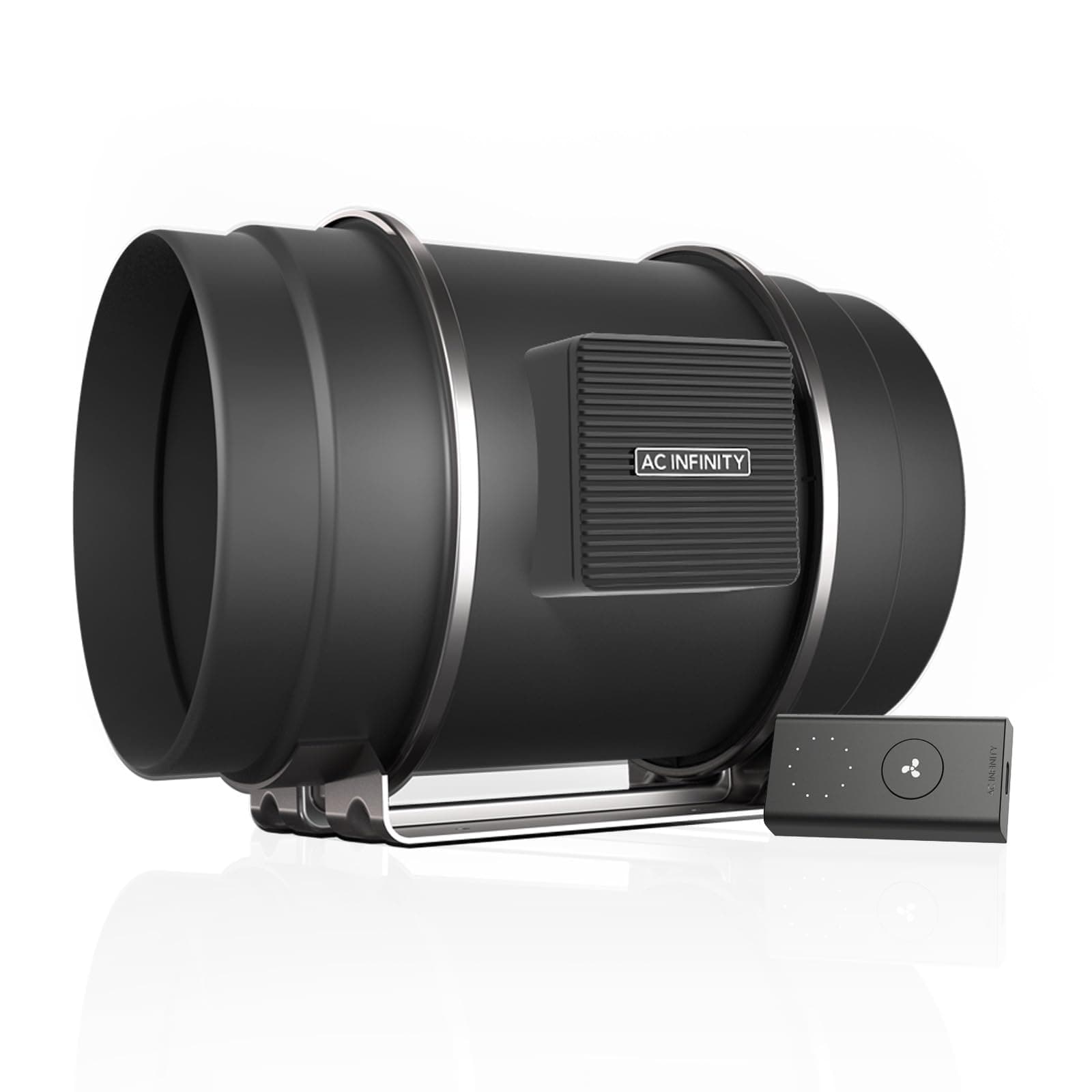 CLOUDLINE S8 PRO, Quiet 8” Inline Duct Fan with 10-Speed Controller, EC-Motor Ventilation Exhaust Fan for Heating Cooling Booster, Grow Tents, Hydroponics