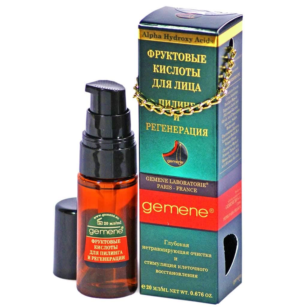 Fruit acids for peeling and regeneration