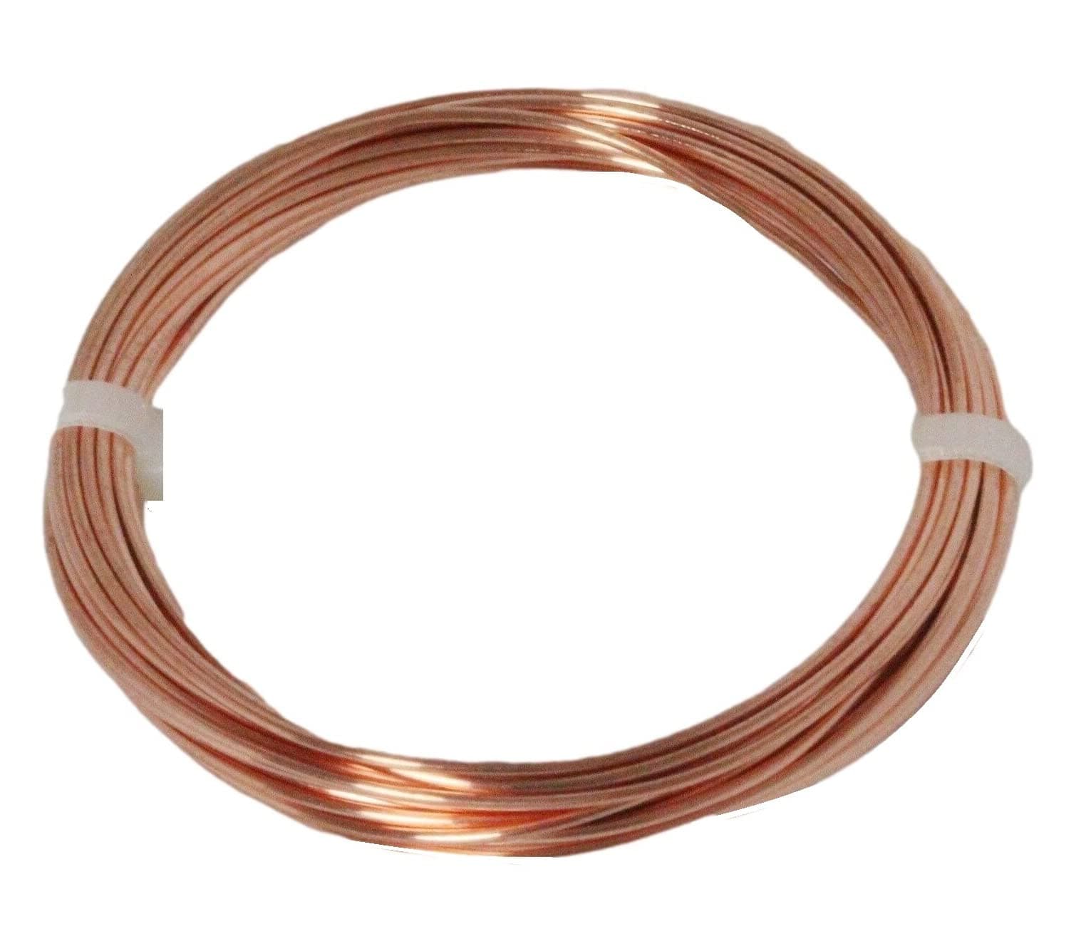 By Copper wire USA -18 Ga 25 Ft Solid Round Copper Wire Coil - Dead Soft