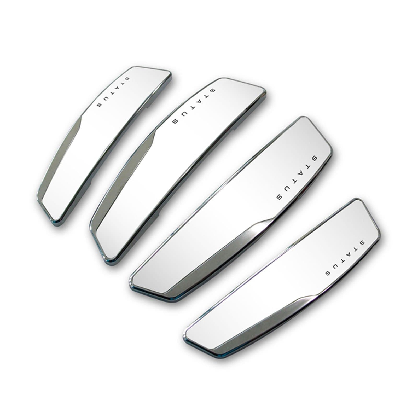 4Pcs High Glossy Slim Door Edge Guards Bumper Protector Trim Guard Sticker Molding for Motors Auto Vehicle (White)