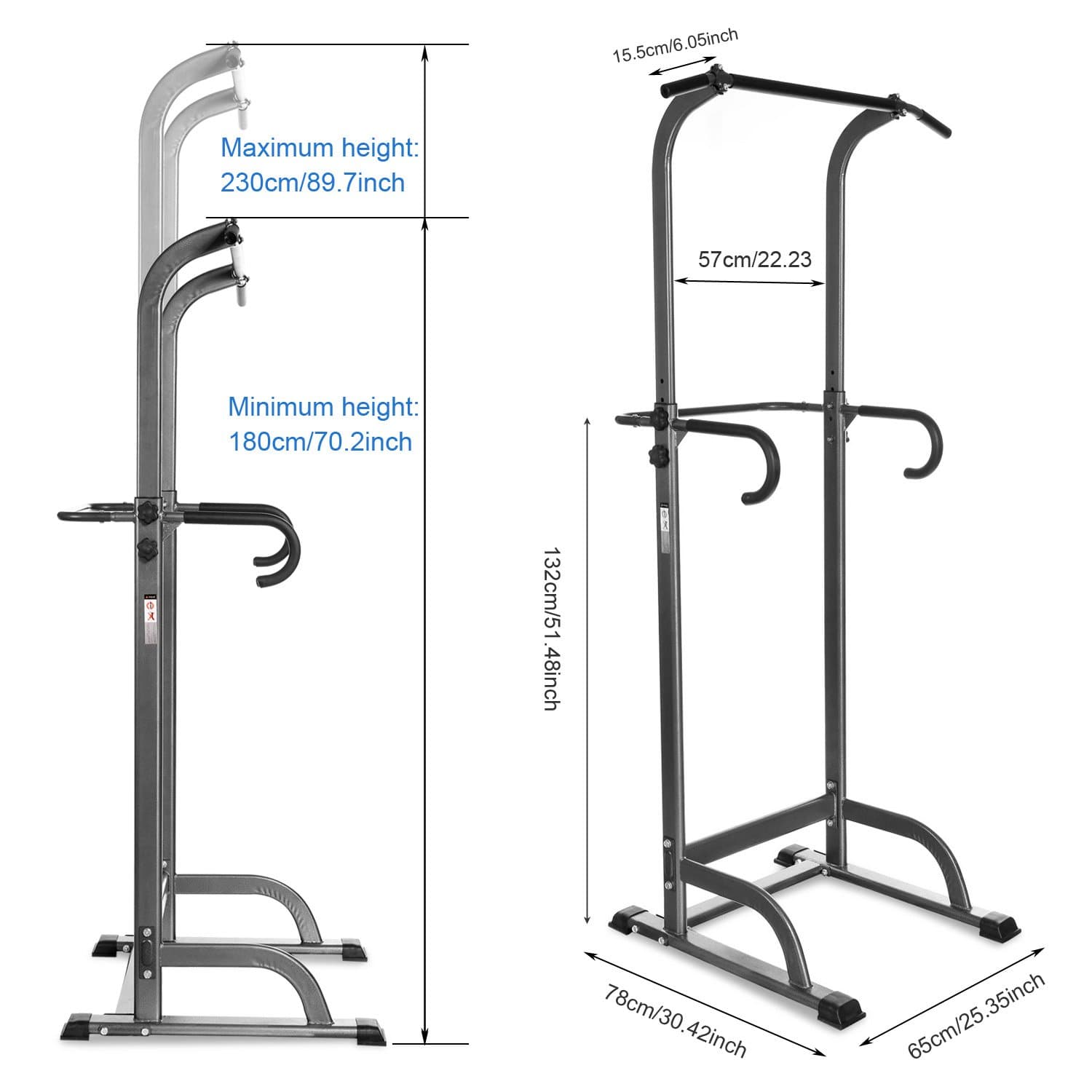 ANCHEER Adjustable Power Tower Multi-Function Station for Home Gym