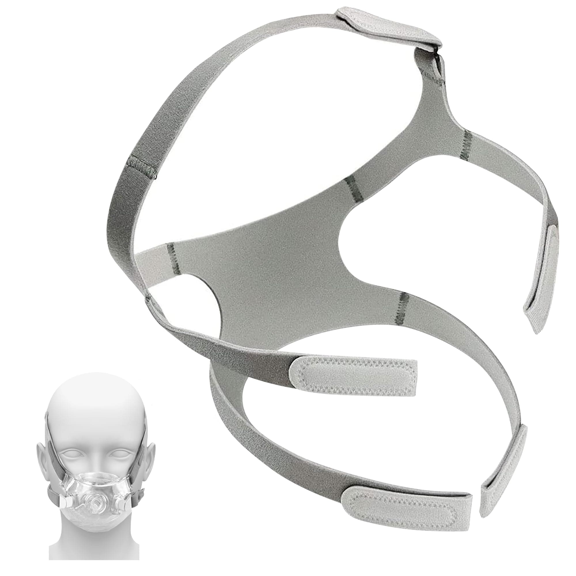 CP.AP Headgear Strap Replacement for Phil.IPS Respironics Am.ara View Headgear with Solid Vel-cro|Standard Size