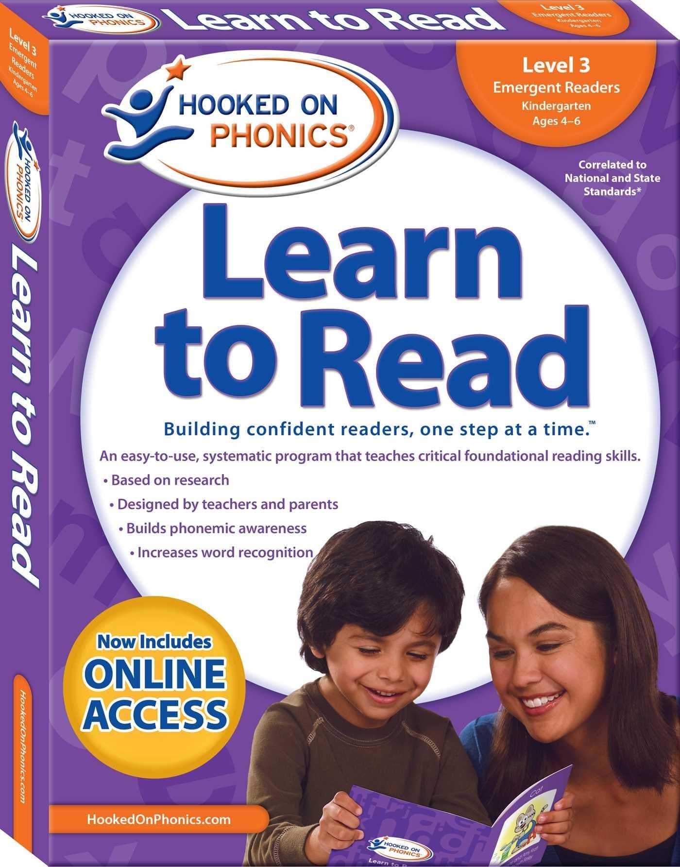 Hooked on Phonics Learn to Read - Level 3: Emergent Readers (Kindergarten | Ages 4-6)