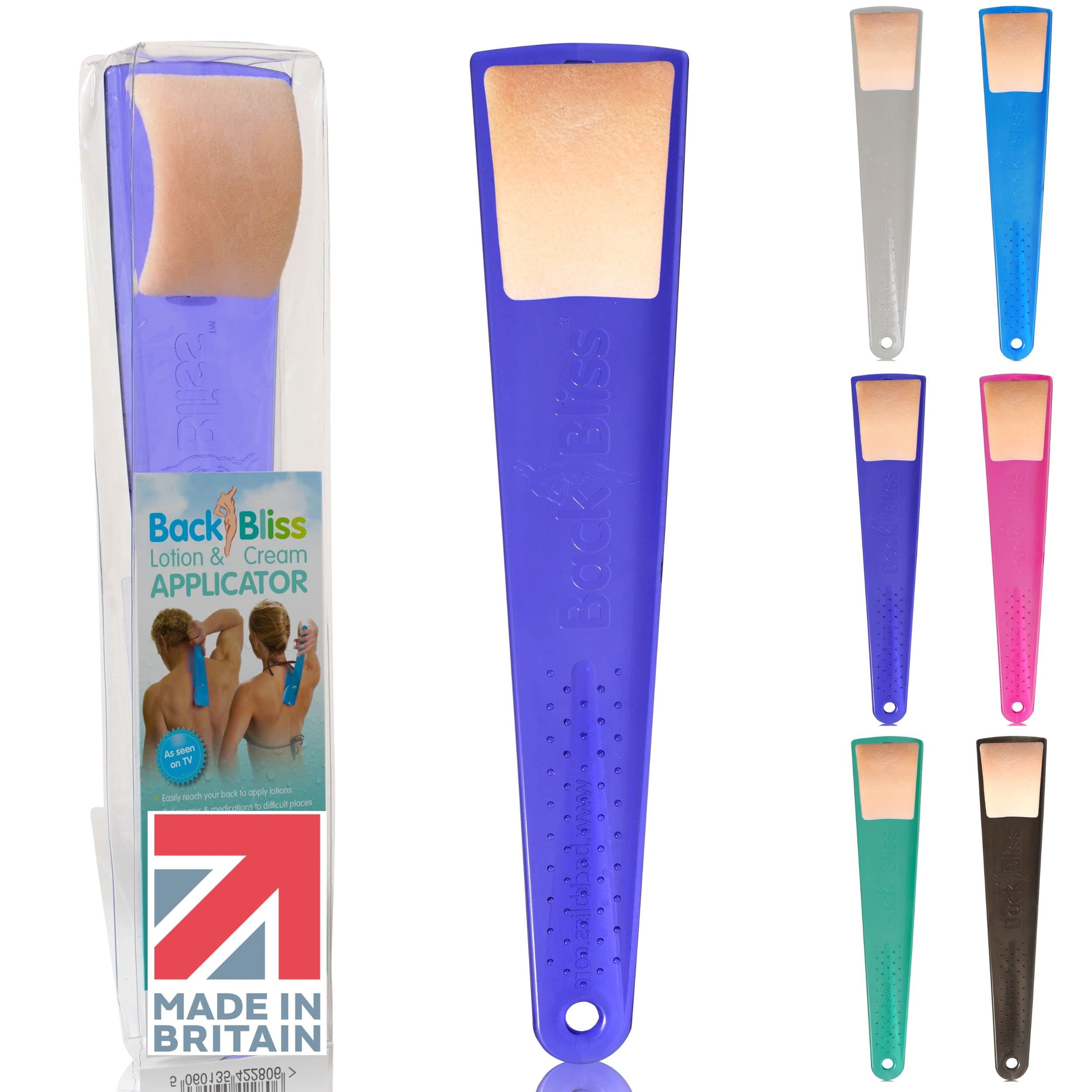 Sponsored Ad – Easy Lotion Applicator for Backs - Made in Britain for Men and Women Purple