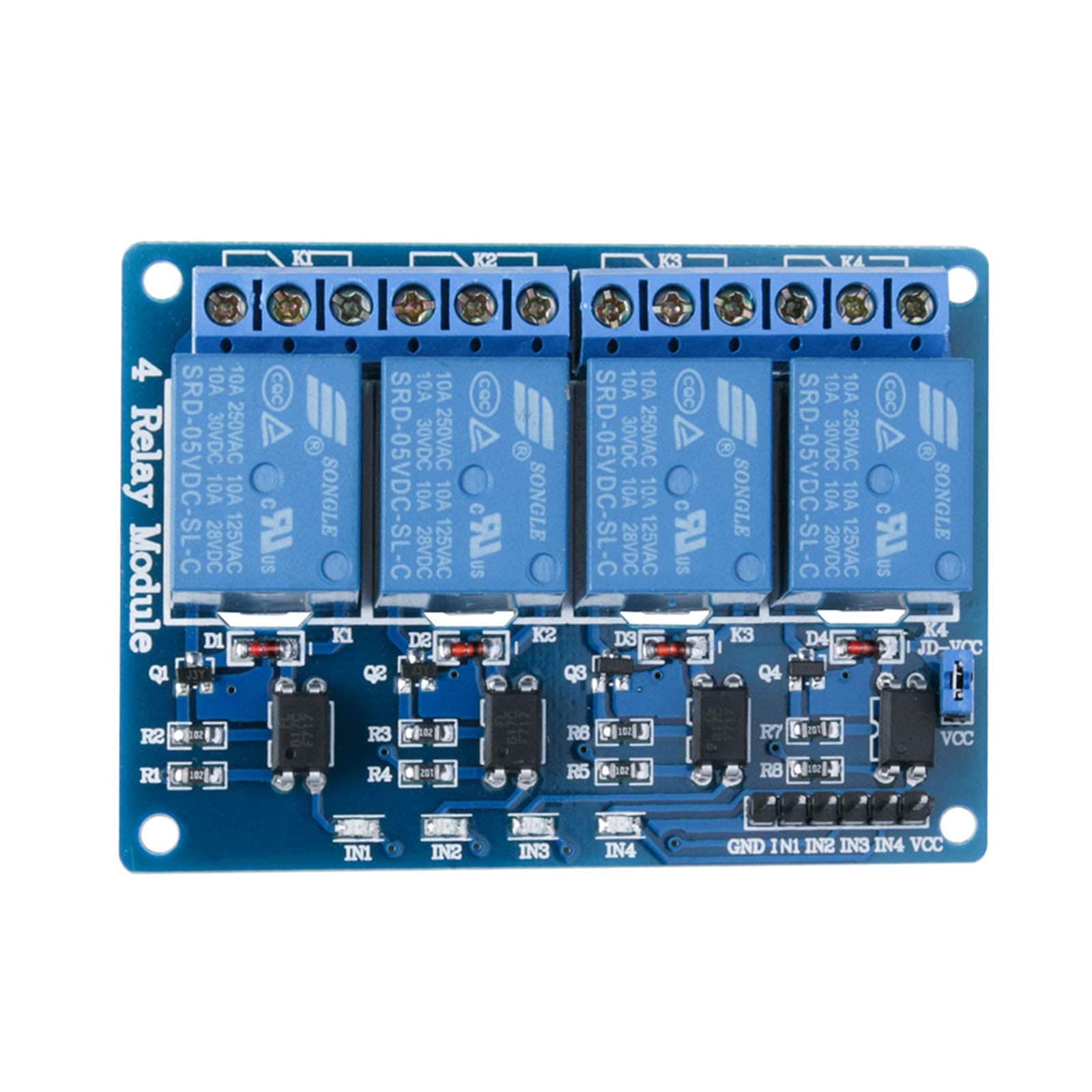 ELEGOO 4 Channel DC 5V Relay Module