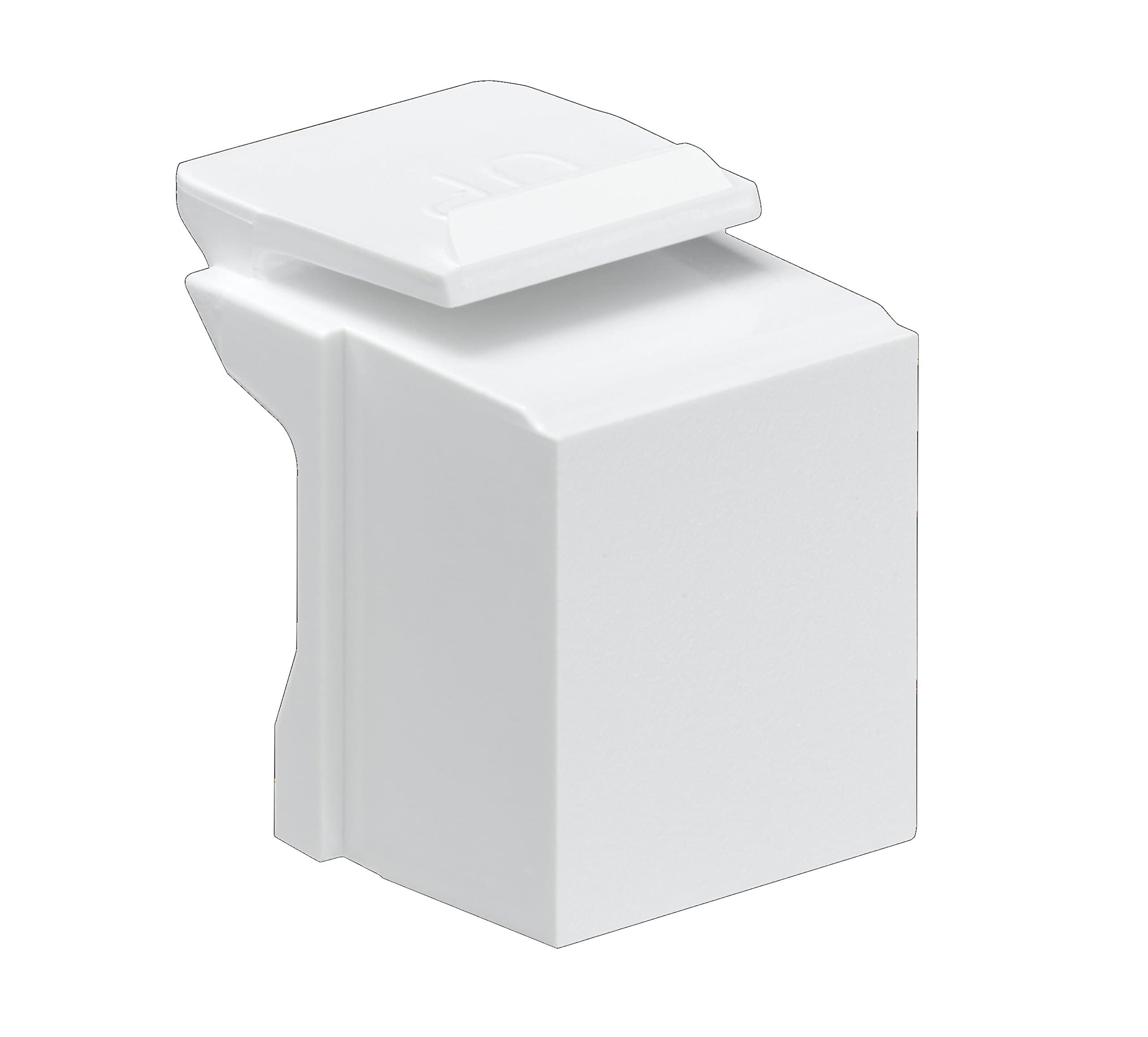 41084-BW Blank Quickport Insert, 10-Pack, White